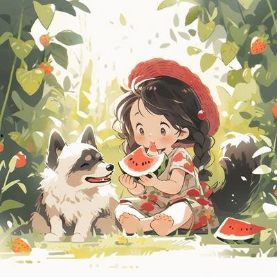 校园吃瓜动漫图片,吃瓜图鉴，揭秘校园里的那些事儿